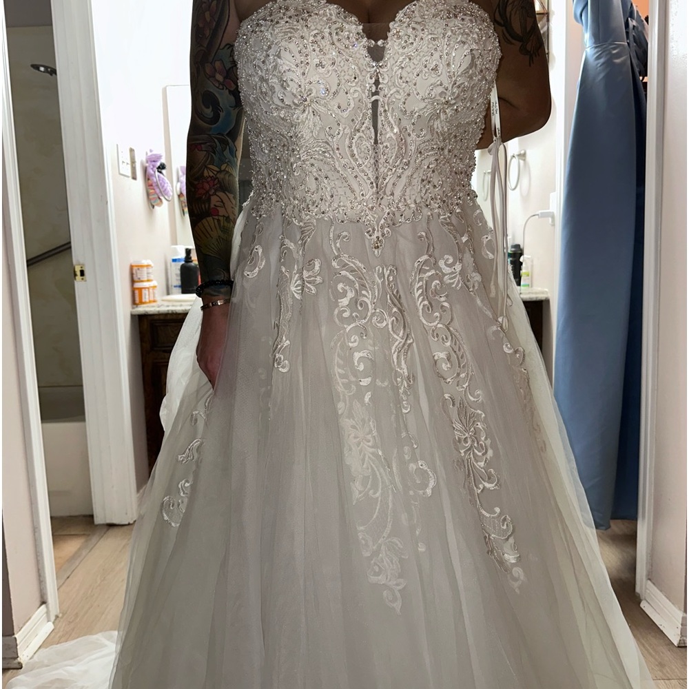 2 dresses for sale wedding dress & reception dress